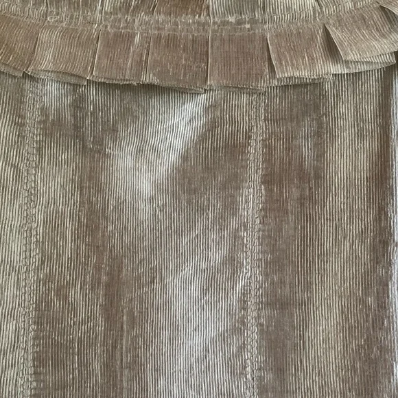 Badgley Mischka Champagne Shimmer Fit & Flare Cocktail Dress 2/4 - Picture 6 of 15